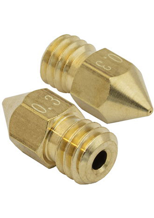 RUICHI B-MK8-1.75-0.3, Сопло латунное для 3D-принтера RUICHI B-MK8-1.75-0.3, резьба M6, 0.3 мм, совместимо Расходные материалы для 3D принтеров