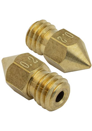RUICHI B-MK8-1.75-0.2, Сопло латунное для 3D-принтера RUICHI B-MK8-1.75-0.2, резьба M6, 0.2 мм, совместимо Расходные материалы для 3D принтеров