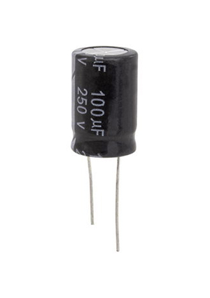 100 UF 250V 105*C 16*25 (JWCO), KM101M2EBKJ1625VBK JWCO Конденсатор электролитический радиальный, 10