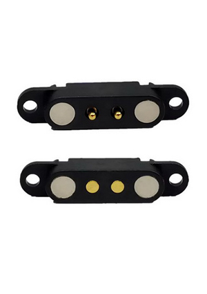 RUICHI Pogo 2pin 02 MF, Разъем питания магнитный подпружиненный RUICHI POGO pin, 2 контакта, комплект male- штырьковые разъемы питания