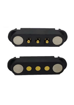 RUICHI Pogo 3pin 01 MF, Разъем питания магнитный подпружиненный RUICHI POGO pin, 3 контакта, комплект male- штырьковые разъемы питания