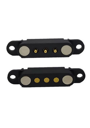 RUICHI Pogo 3pin 02 MF, Разъем питания магнитный подпружиненный RUICHI POGO pin, 3 контакта, комплект male- штырьковые разъемы питания