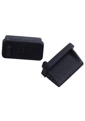 RUICHI Rubber plug USB A 02 black, Силиконовая заглушка RUICHI для USB-разъема, -55...+80 C, черная, с над разьемы USB