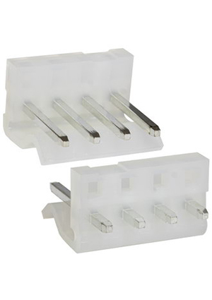 RUICHI PWL-04 pitch 3.96 mm, Разъём питания низковольтный RUICHI PWL-04 шаг 3.96 мм, 4 контакта штырьковые разъемы питания