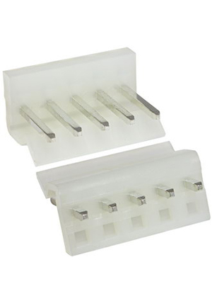 RUICHI PWL-05 pitch 3.96 mm, Разъём питания низковольтный RUICHI PWL-05 шаг 3.96 мм, 5 контактов штырьковые разъемы питания