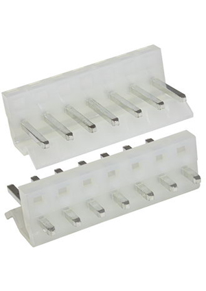 RUICHI PWL-07 pitch 3.96 mm, Разъём питания низковольтный RUICHI PWL-07 шаг 3.96 мм, 7 контактов штырьковые разъемы питания