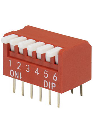 RUICHI DP-06 (SWD3-6), DIP переключатель RUICHI DP-06, серия SWD 3-6 DIP-переключатели
