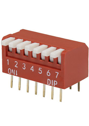 RUICHI DP-07 (SWD3-7), DIP переключатель RUICHI DP-07, серия SWD 3-7 DIP-переключатели