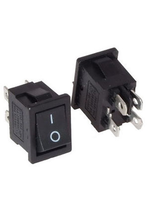 RUICHI MRS-201(A) on-off черный, Клавишный переключатель RUICHI MRS-201(A) ON-OFF черный переключатели клавишные