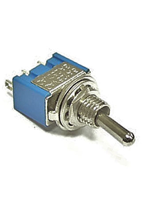 RUICHI STM-102 on-on, Микротумблер RUICHI STM-102, ON-ON, SPDT, 6 А, 250 В, 20 мОм, установочное отверстие тумблеры