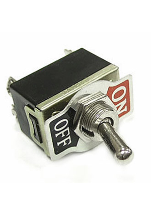 RUICHI KN3(C)-201 on-off, Тумблер двухпозиционный однополюсный RUICHI KN3(C)-201, 53х19.8х33 мм, ON-OFF, DP тумблеры