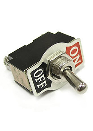 RUICHI KN3(B)-101 on-off, Тумблер двухпозиционный однополюсный RUICHI KN3(B)-101, 53.5х13х33.5 мм, ON-OFF, тумблеры