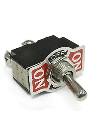 RUICHI KN3(B)-103(A) on-off-on, Тумблер трехпозиционный однополюсный RUICHI KN3(B)-103(A), 53.5х19.5х33.5 м тумблеры