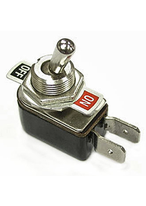 RUICHI KNH-1 on-off, Тумблер двухпозиционный однополюсный RUICHI KNH-1, 35.3х13.8х37 мм, ON-OFF, SPST, 6 А, тумблеры