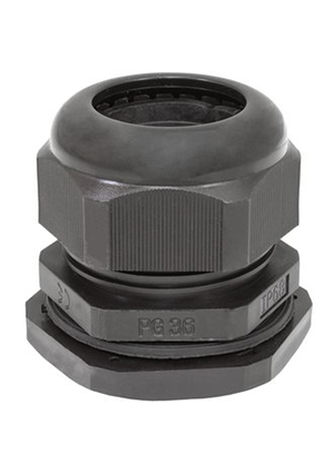 RUICHI PG36 (22-32) Черный, Кабельный ввод RUICHI PG36 (22-32) чёрный, полипропилен кабельные вводы пластиковые