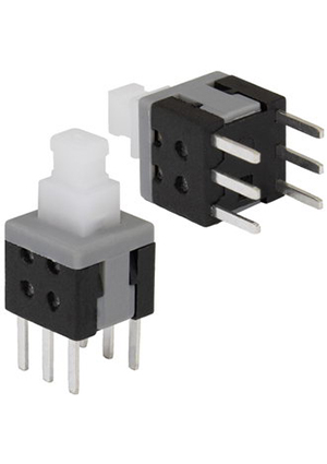 RUICHI PB22E06 без фиксации 6x6x10 mm, Миниатюрная кнопка без фиксации RUICHI PB22E06, DPDT, 6x6x10 мм, 0,1 кнопки миниатюрные