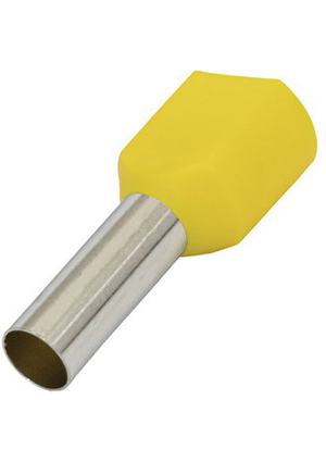 RUICHI DTE06014 yellow (3.5x14mm), Наконечник штыревой втулочный изолированный RUICHI DTE06014, 3.5x14 мм, наконечники втулочные