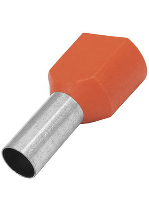 RUICHI DTE10014 red (4.5x14mm), Наконечник штыревой втулочный изолированный RUICHI DTE10014, 4.5x14 мм, 2х1 наконечники втулочные