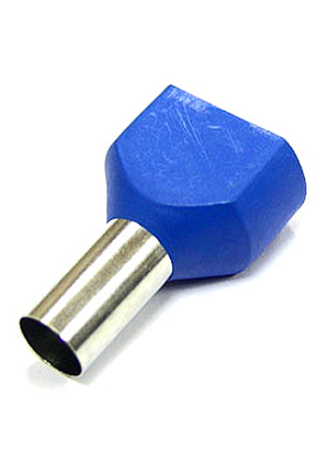 RUICHI DTE16014 blue (5.8x14mm), Наконечник штыревой втулочный изолированный RUICHI DTE16014, 5.8x14 мм, 2х наконечники втулочные