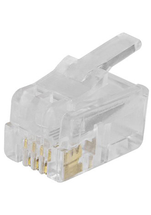 RUICHI RJ11 (TP-4P4C), Разъём RJ RUICHI RJ11 (TP-4P4C), 1 гнездо разъемы телефонные и сетевые