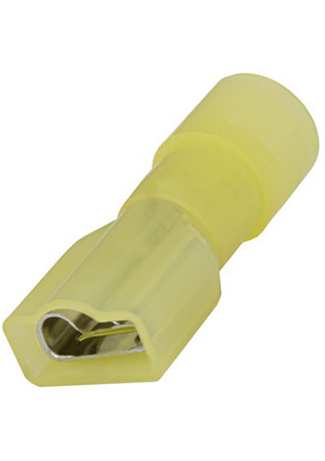 RUICHI FDFNY5.5-250 yellow, Клемма ножевая изолированная RUICHI FDFNY5.5-250, жёлтая клеммы ножевые быстрого соединения