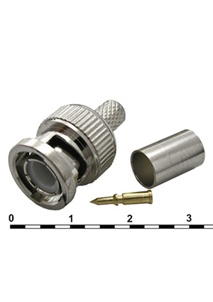 RUICHI BNC-C59P, Разъём высокочастотный RUICHI BNC-C59P, обжимной ВЧ разъемы
