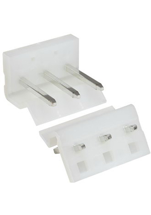 RUICHI MPW-03 pitch 5.08 mm, Разъём питания низковольтный RUICHI MPW-03 шаг 5.08 мм, 3 контакта штырьковые разъемы питания