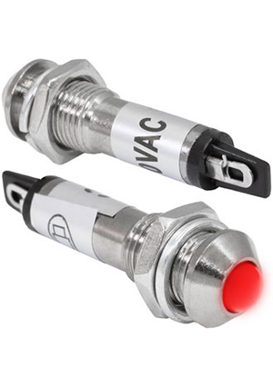 RUICHI N-705-R 220V, Лампочка неоновая в корпусе RUICHI N-705-R, 220 В, красная, 15 мА лампы неоновые