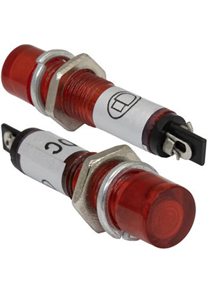 RUICHI L-814-R 12V, Индикатор светодиодный в корпусе RUICHI L-814-R, 12 В, 7 мм, красный индикаторы в корпусе