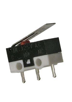 RUICHI DM1-01P-30, Микропереключатель с рычагом RUICHI DM1-01P-30, ON-(ON) SPDT, 1 A, 125 В микропереключатели