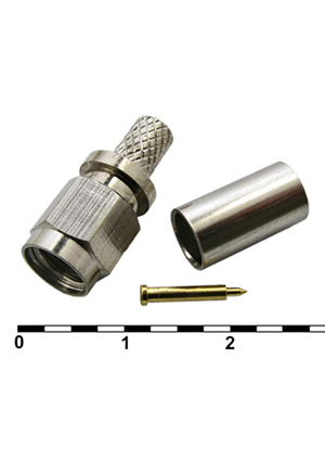 RUICHI SMA-C58P, Разъём высокочастотный RUICHI SMA-C58P, обжимной ВЧ разъемы