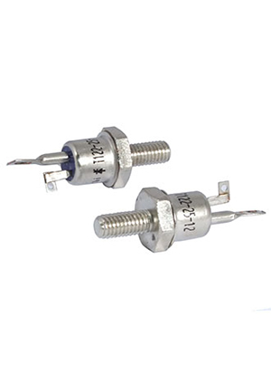 RUICHI Т122-25-12, Т122-25-12 RUICHI силовой тиристор, 1600 В, 80 А, штыревое исполнение, корпус ST2 (резьб тиристоры импортные