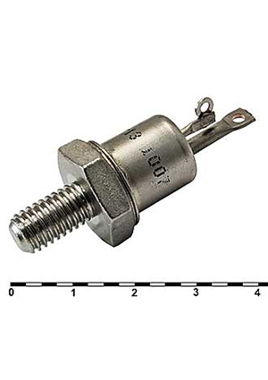 RUICHI Т132-50-13, Т132-50-13 RUICHI силовой тиристор, 1600 В, 80 А, штыревое исполнение, корпус ST3 (резьб тиристоры импортные