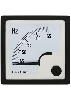 RUICHI ЧМ 45-65гц 220В (48х48), Частотомер RUICHI 45-65 Гц, 220 В, 48х48 мм. генераторы и частотомеры