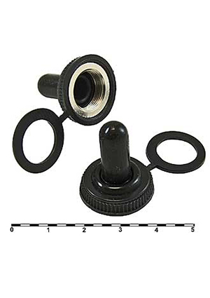 RUICHI WPC-02 (M12X0.75), Колпачок влагозащитный для тумблеров KN3 RUICHI WPC-02, M12X0.75 мм, диаметр 20.4 тумблеры