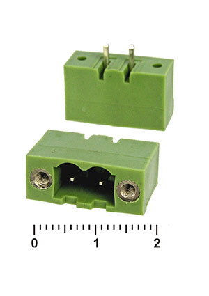 RUICHI XY2500V-BS-2 (5.0mm), Разъемный клеммный блок на плату RUICHI XY2500V-BS-2, 5.0 мм ( 2EDGVM-5.0-02P клеммники разьемные