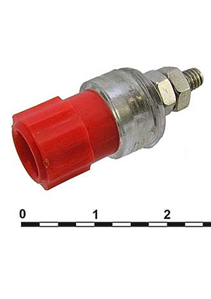 RUICHI 10-0063 red, Гнездо RUICHI 10-0063 красный, монтаж на гайку аксессуары для корпусов