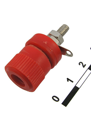 RUICHI 10-0020 red, Гнездо RUICHI 10-0020 красный, монтаж на панель аксессуары для корпусов