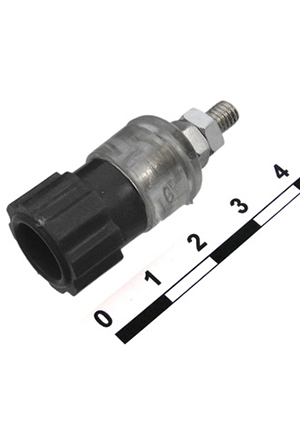 RUICHI 10-0064 black, Гнездо RUICHI 10-0064 чёрный, монтаж на гайку аксессуары для корпусов
