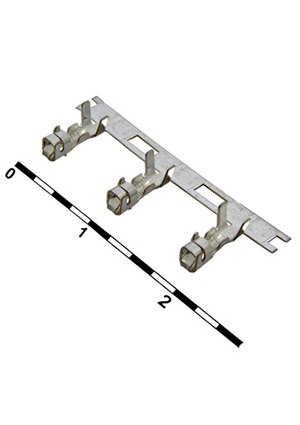 RUICHI H pitch 2.54mm контакты, Контакты разъёма питания низковольтного - розетки RUICHI H, шаг 2.54 мм штырьковые разъемы питания