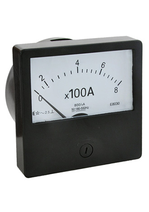 RUICHI Э8030 800/5А (аналог), Амперметр RUICHI Э8030 800/5А (аналог), класс точности 2,5 щитовые аналоговые приборы