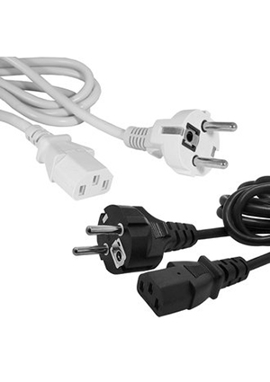 RUICHI SCZ Прям-прям. 1.8м. 3х0.75, Сетевой шнур RUICHI SCZ, вилка прямая CEE7/7 - гнездо прямое IEC C13, 1 кабель сетевой