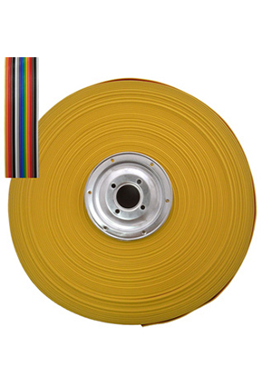 RUICHI RCA-16 color, Кабель ленточный 16-проводный RUICHI, шаг 1,27 мм, жила CU, изоляция PVC, цветмультико кабель плоский