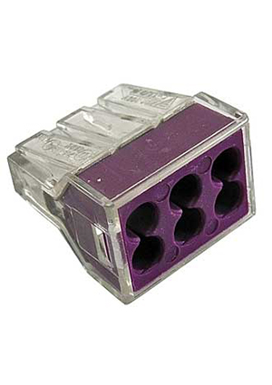 RUICHI Клеммник (773-326), Клемма зажимная соединительная безвинтовая RUICHI 773-324, 6-контактная, 20 А, а клеммные зажимы