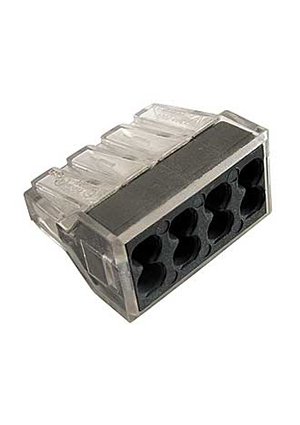 RUICHI Клеммник (773-328), Клемма зажимная соединительная безвинтовая RUICHI 773-328, 8-ми контактная, 24 А клеммные зажимы