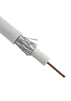 RG-6U white (100m), ������������ ������ RG-6U RUICHI, CCS/Al/Al, 0.7 ��, 75 ��, ����� 100 �, �����