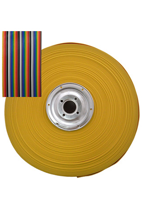 RUICHI RCA-40 color, Кабель ленточный 40-проводный RUICHI, шаг 1,27 мм, жила CU, изоляция PVC, цветмультико кабель плоский