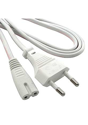 RUICHI Y001/ST2 1.8м 2x0.75 W03FA, Сетевой шнур RUICHI Y001/ST2, 1.8 м, 2x0.75 мм2, белый кабель сетевой