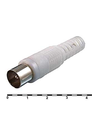 RUICHI FD-2427 (MP-500) White, Разъём высокочастотный RUICHI FD-2427 (MP-500) белый, пластик ВЧ разъемы