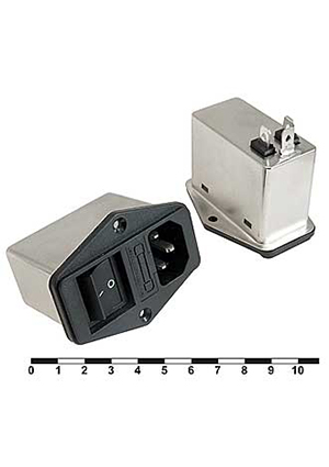 RUICHI DL-1DZ2KR 1A. 250V, Сетевой фильтр RUICHI DL-1DZ2KR 1A. 250V, 2,2 нФ сетевые фильтры подавления ЭМП